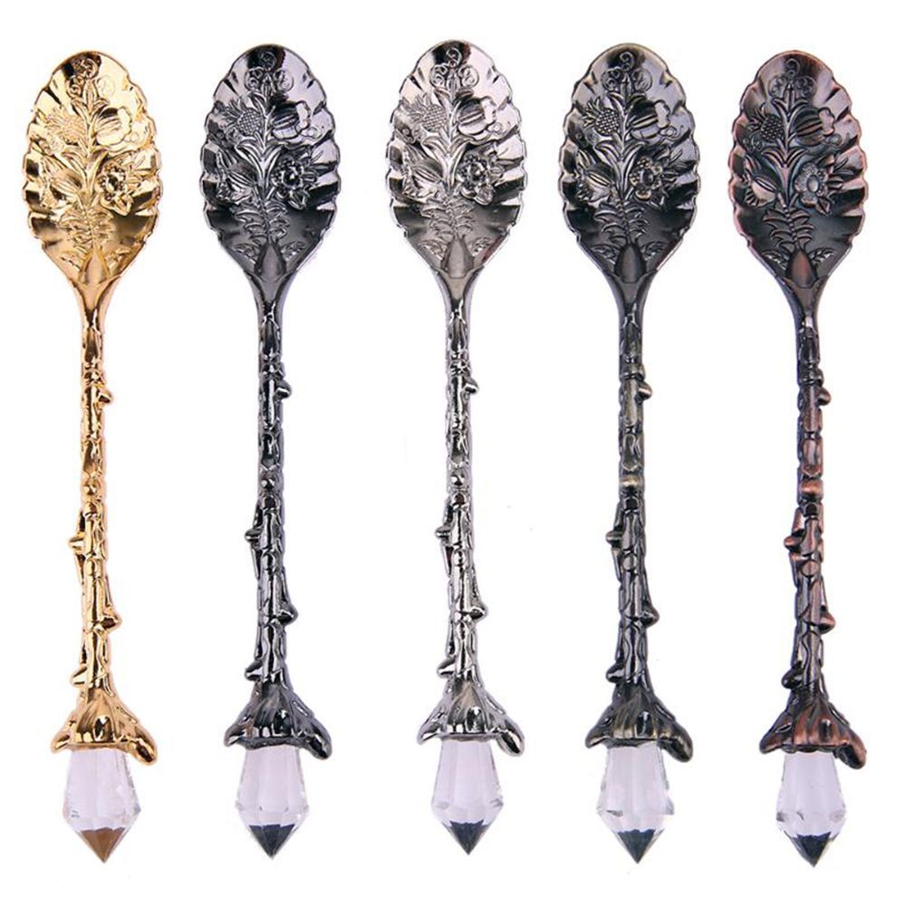 Ice Pick Pick - Kahve Kaşığı Kristal Başlıklı Çay Çatal