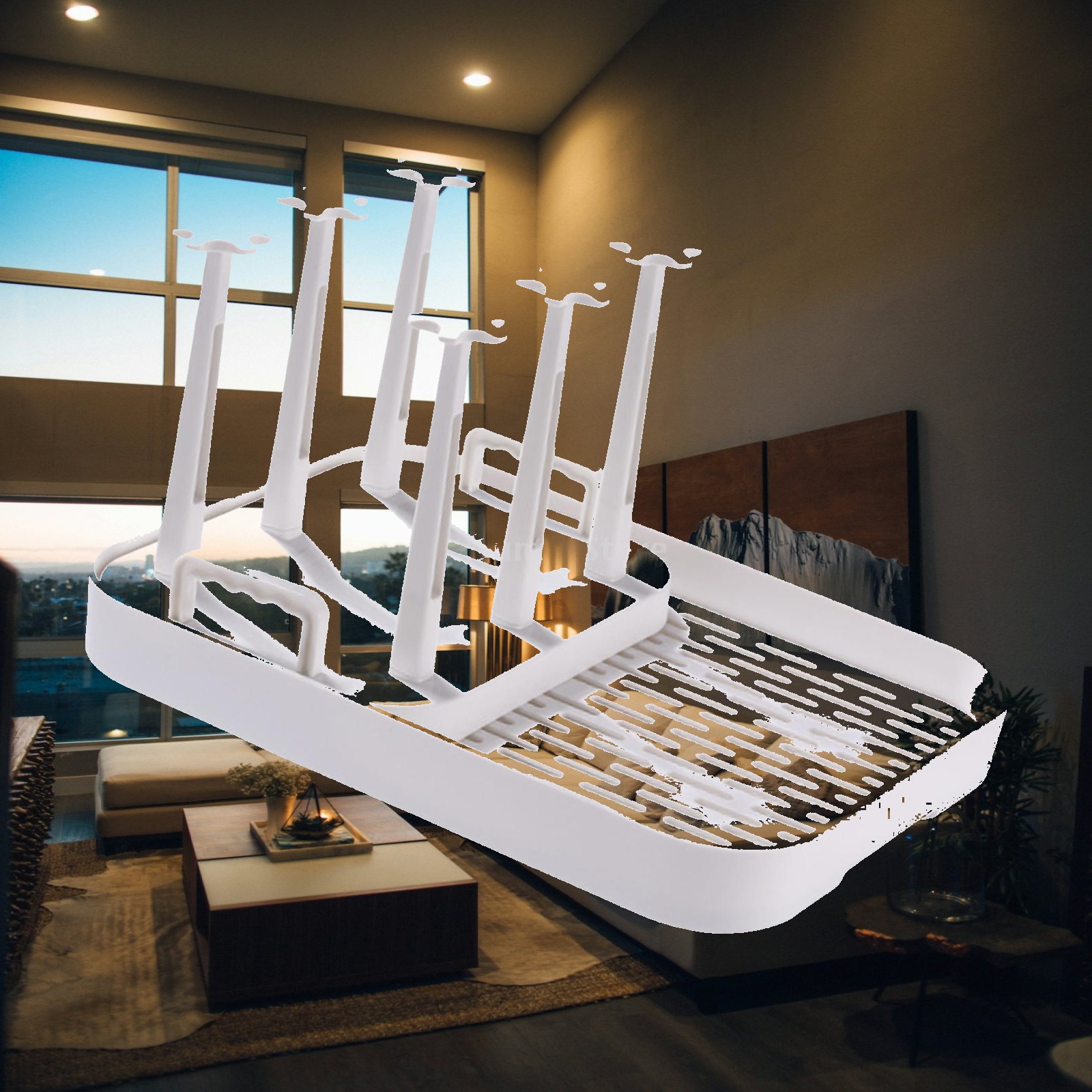 Home Bar Sink - Bardak Kurutma Rafı Drenaj Tepsisi 6